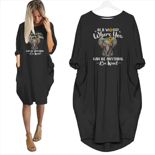 In A World Where You Can Be Anything Be Kind Limited Edition Pocket Dress
