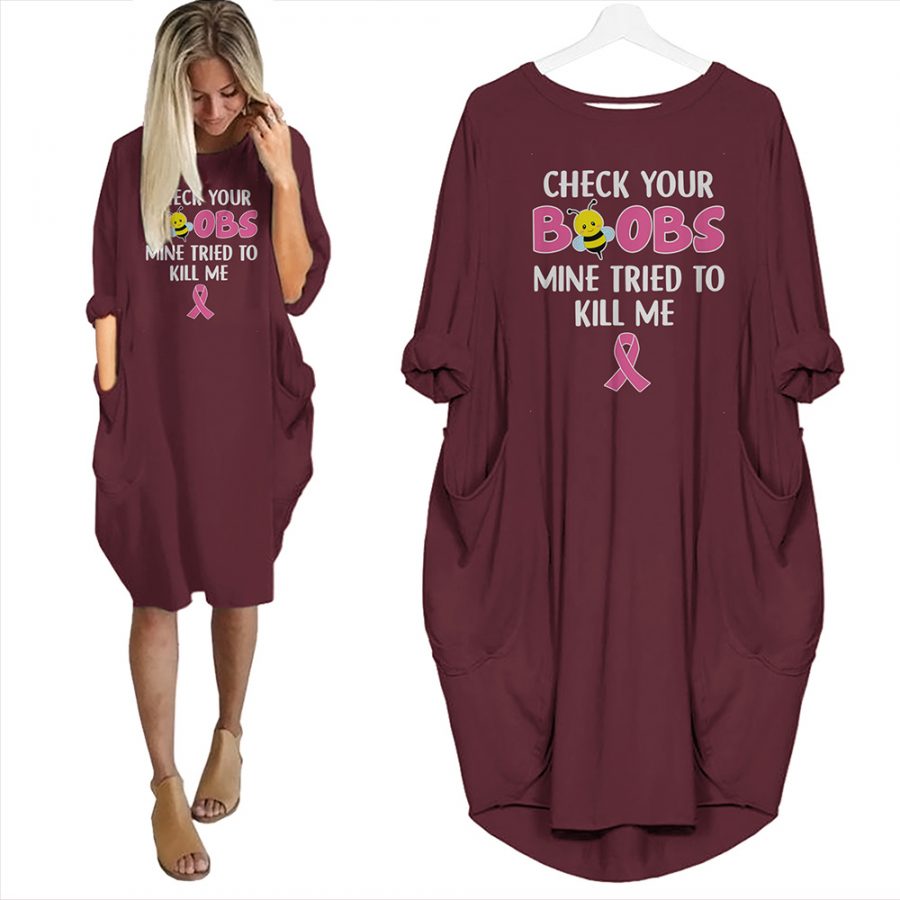 Check Your Boobs Limited Edition Pocket Dress