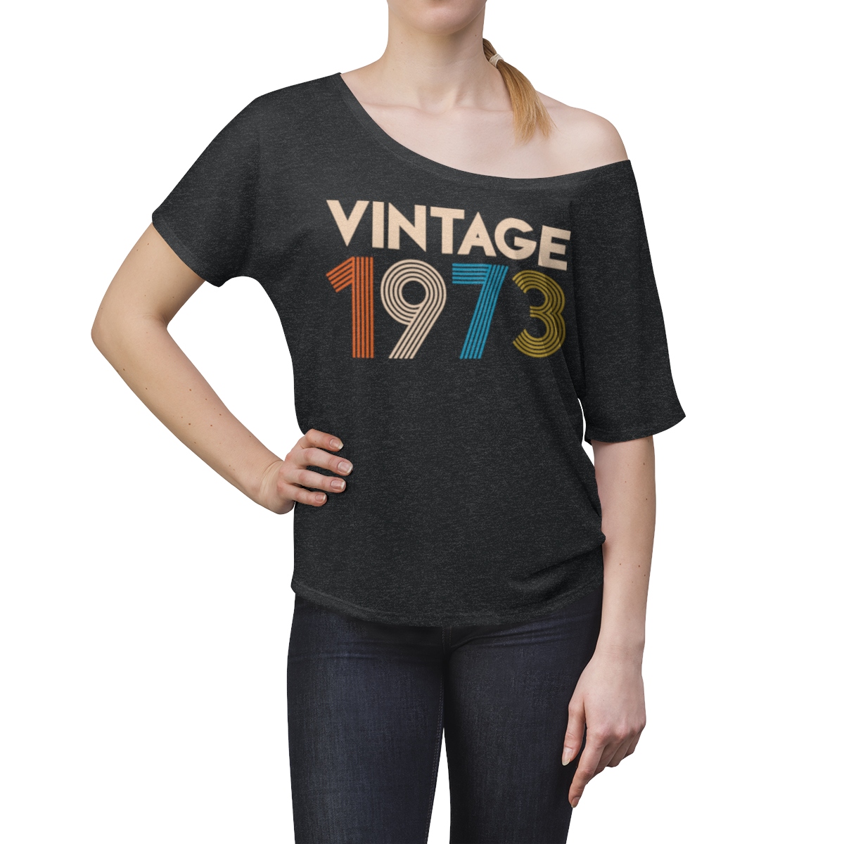 Vintage 1973 Women's Slouchy top