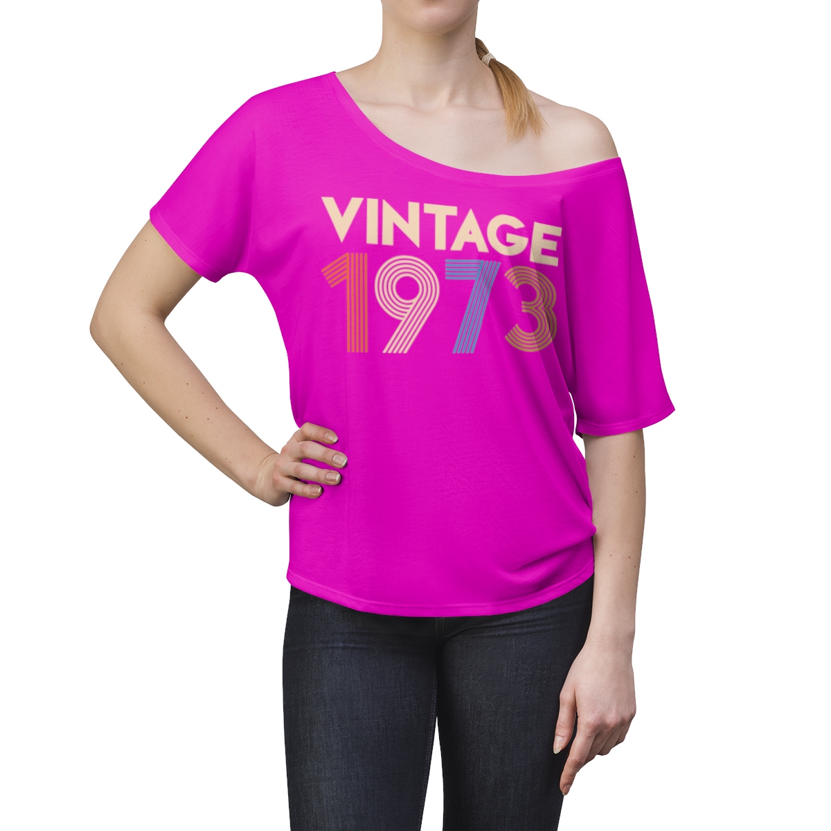 Vintage 1973 Women's Slouchy top