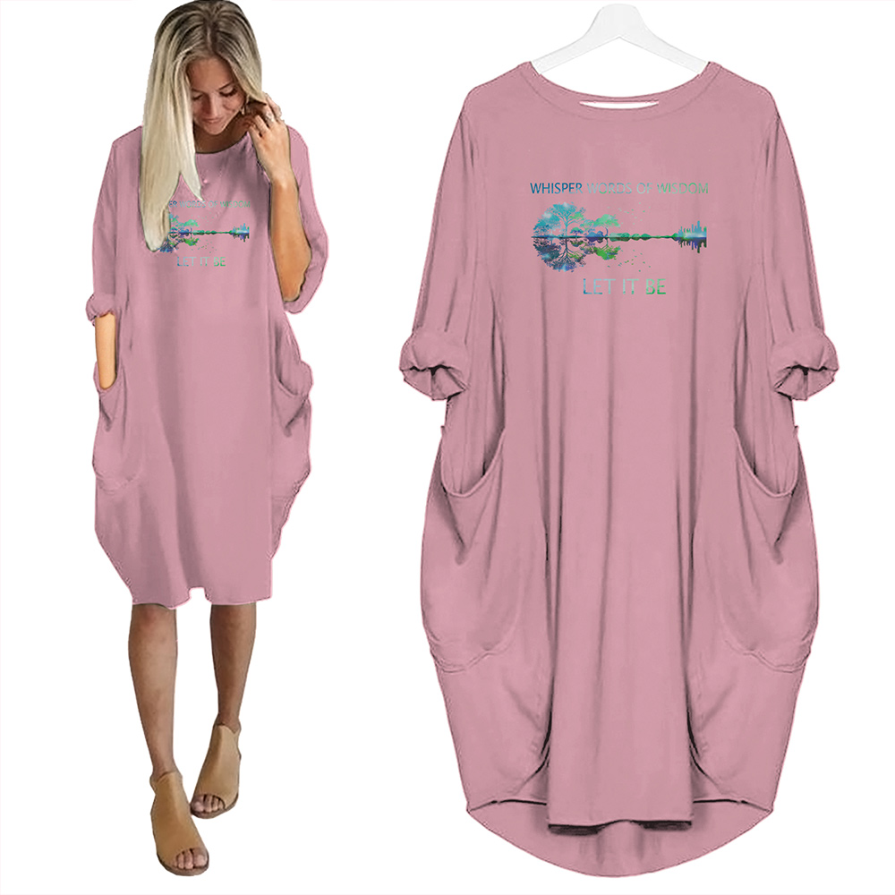 Whisper Words Of Wisdom Let It Be Limited Edition Pocket Dress Hippie Clothes