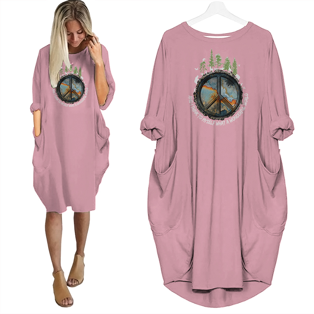 And I Think To Myself What A Wonderful World Limited Edition Pocket Dress