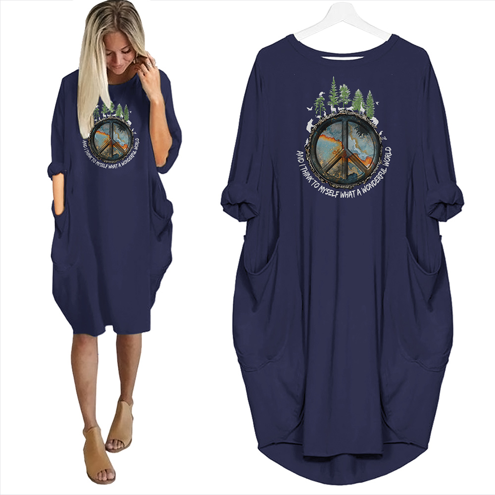 And I Think To Myself What A Wonderful World Limited Edition Pocket Dress