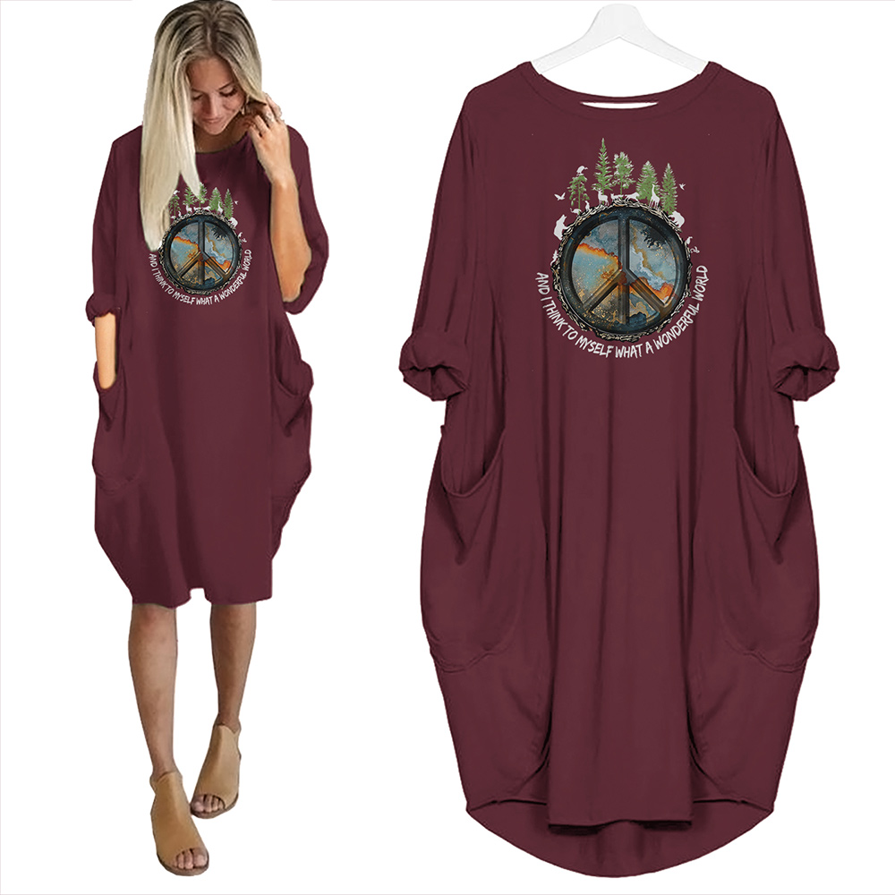 And I Think To Myself What A Wonderful World Limited Edition Pocket Dress