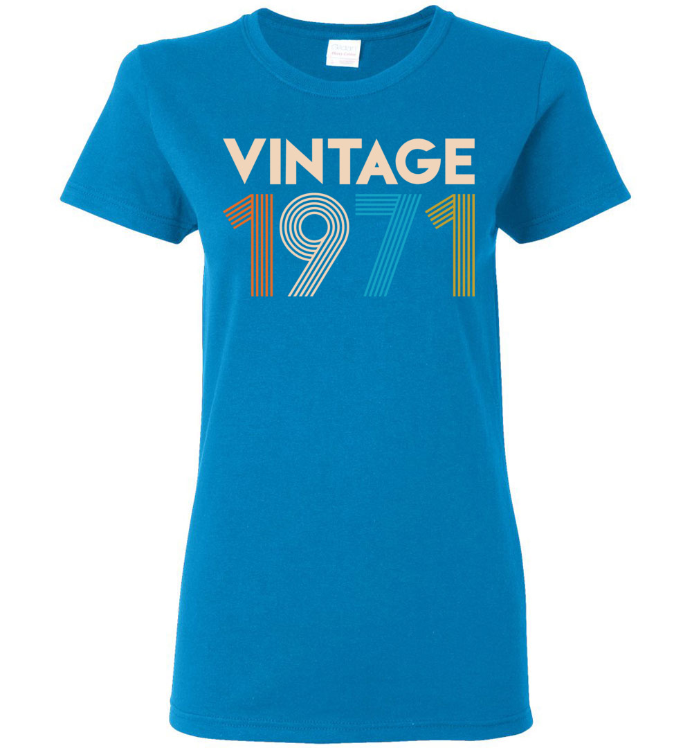 Vintage 1971 Limited Edition Ladies Short-Sleeve