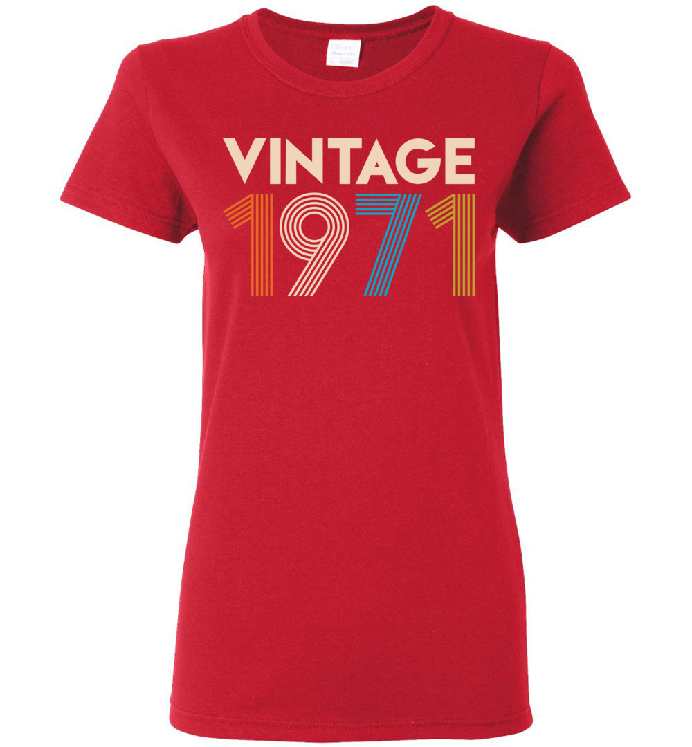 Vintage 1971 Limited Edition Ladies Short-Sleeve