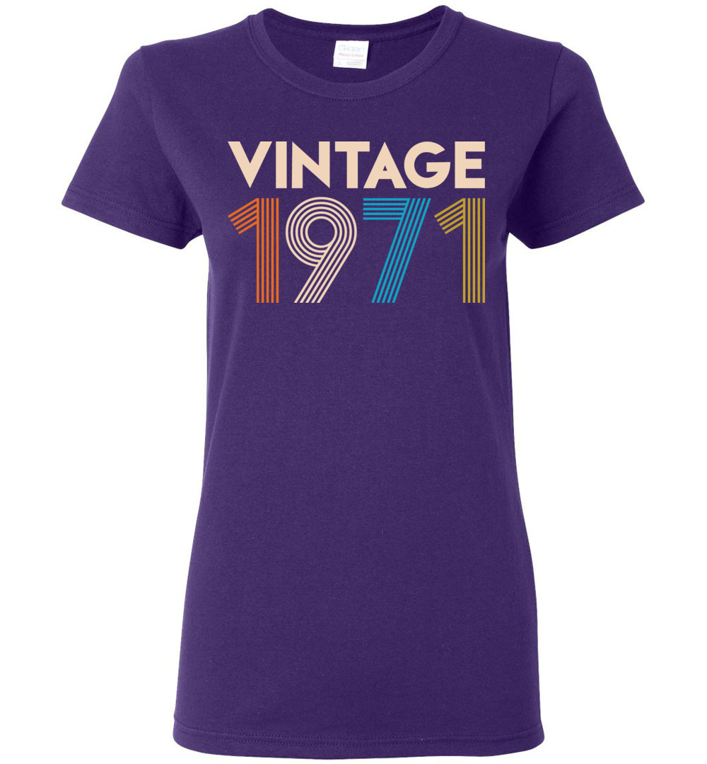 Vintage 1971 Limited Edition Ladies Short-Sleeve
