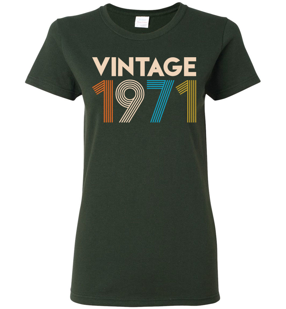 Vintage 1971 Limited Edition Ladies Short-Sleeve