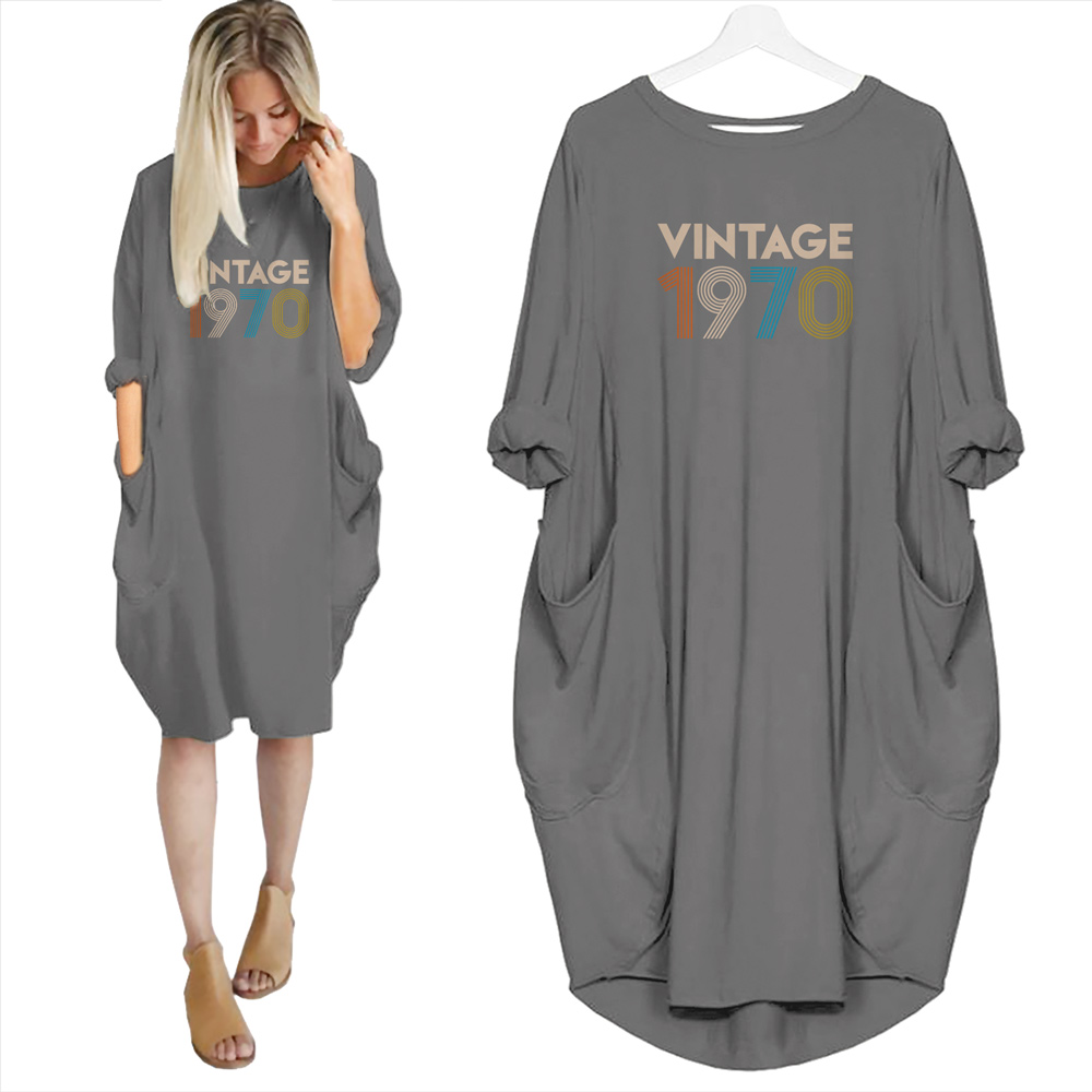 Birthday Outfits Vintage 1970 Limited Edition Pocket Dress