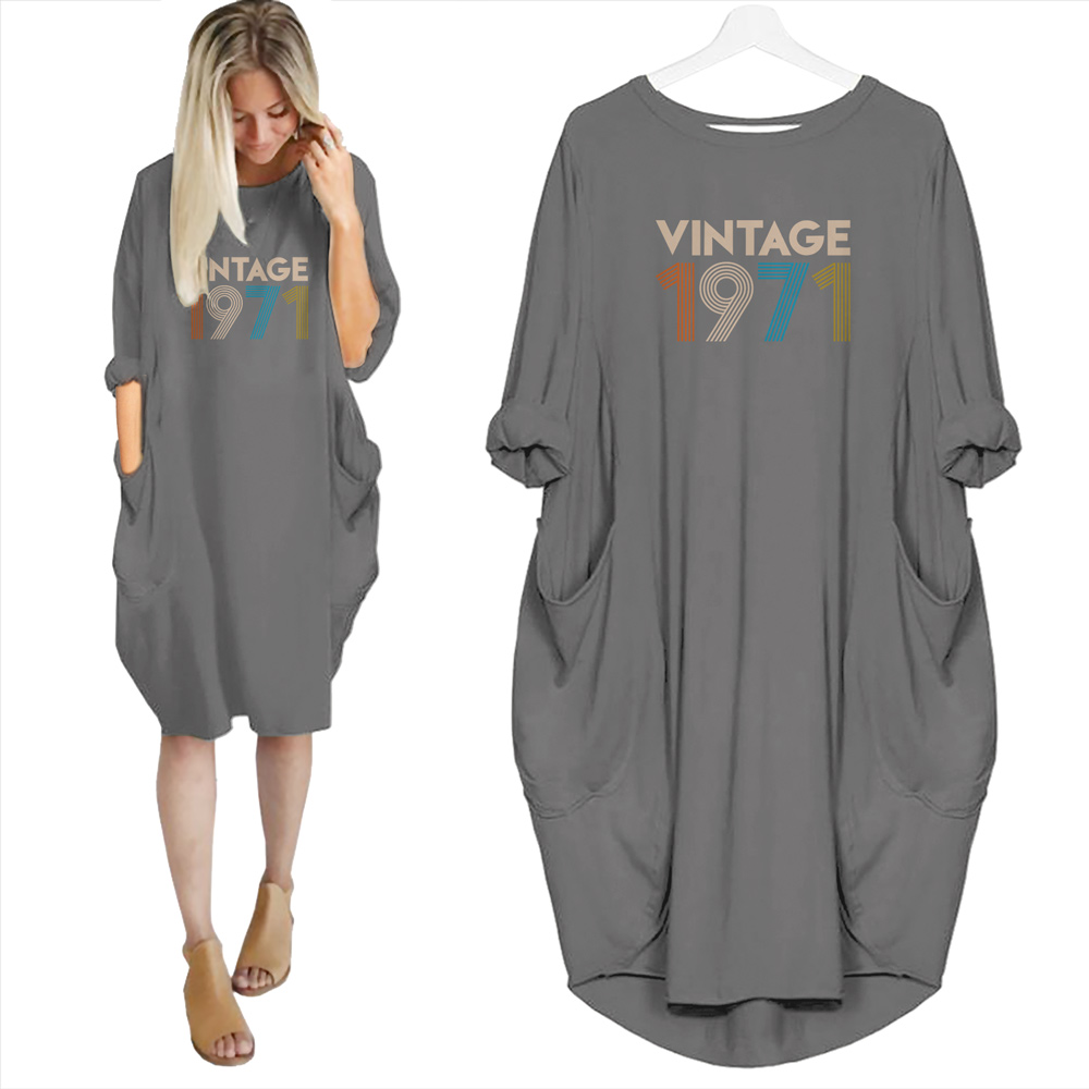 Birthday Outfits Vintage 1971 Limited Edition Pocket Dress