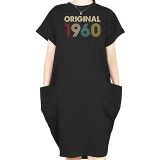 Original Custom Birthday Year Loose Short Sleeve Pocket On Dress – alternate